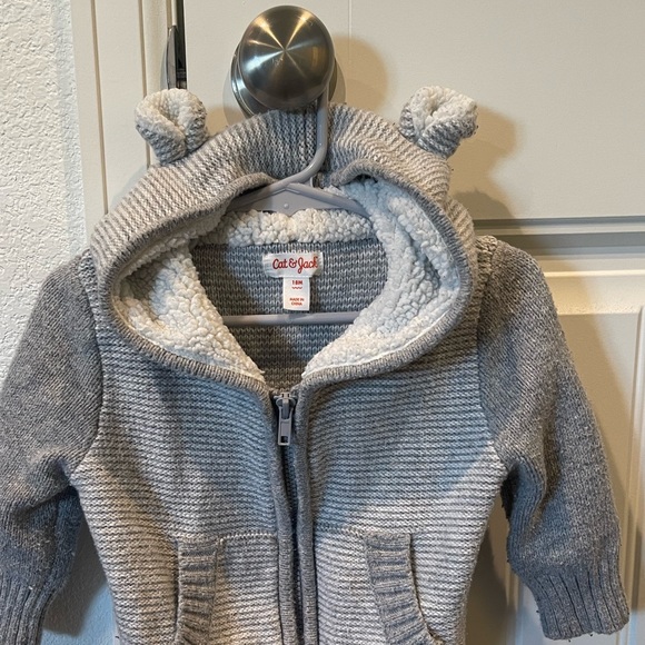Cat and Jack bear ears hoodie, size 18m - Picture 5 of 10